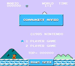 Communist Mario Title Screen